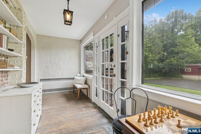 274 Ridgewood, Glen Ridge, NJ 07028 - sunroom featuring radiator and french doors