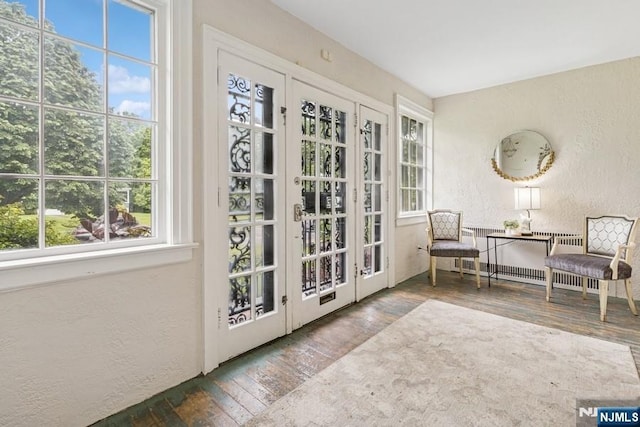 274 Ridgewood, Glen Ridge, NJ 07028 - entryway with a textured wall and hardwood / wood-style floors