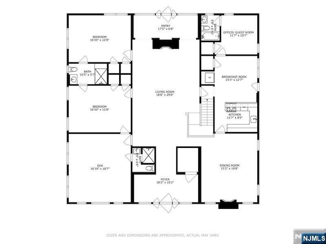 274 Ridgewood, Glen Ridge, NJ 07028 - room layout