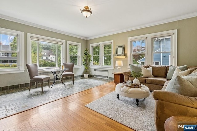274 Ridgewood, Glen Ridge, NJ 07028 - living room with crown molding and wood finished floors