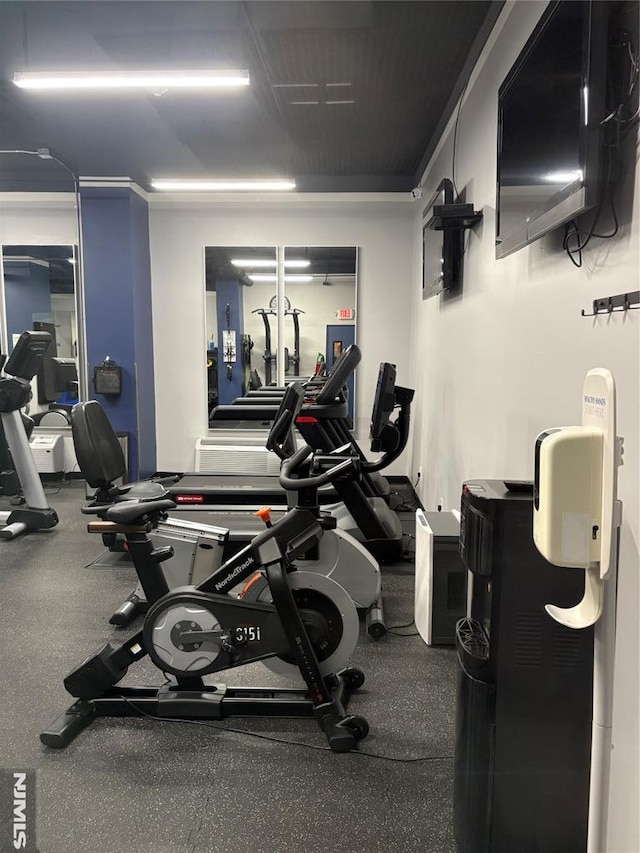 view of workout area