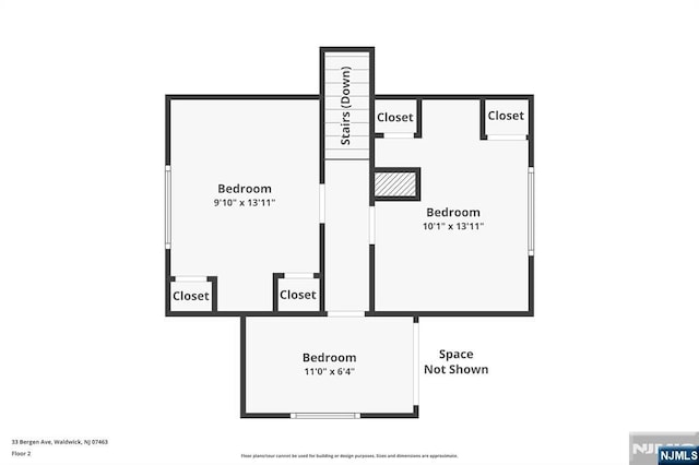 33 Bergen Ave, Waldwick, NJ 07463 - plan