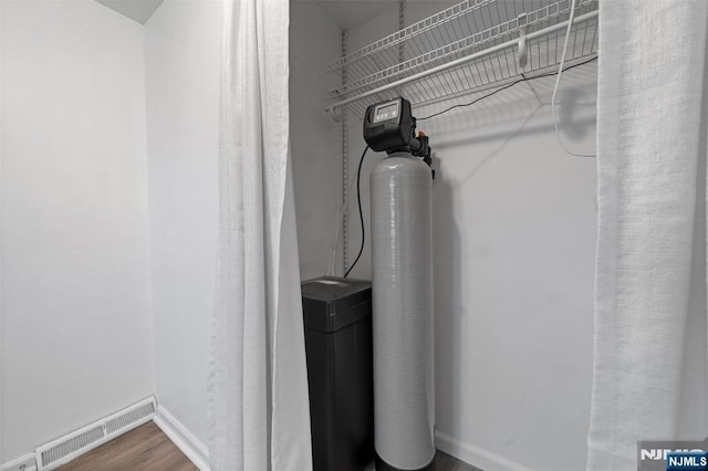 utility room featuring visible vents
