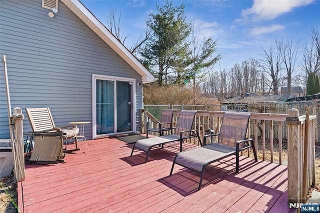 deck with fence