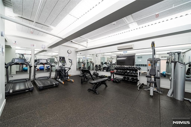 view of workout area