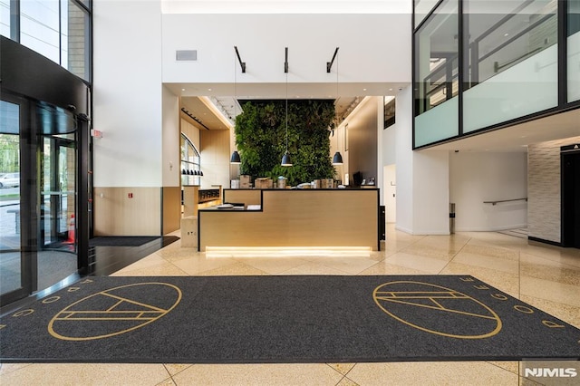 reception area featuring visible vents