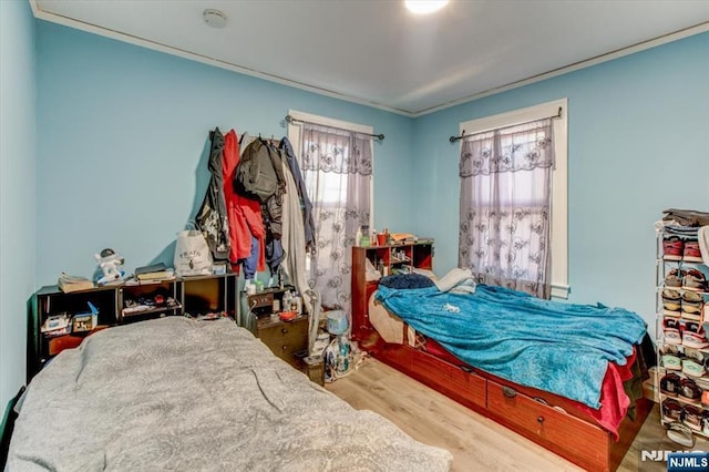 162 Summer St, Orange, NJ 07050 - bedroom featuring ornamental molding and wood finished floors