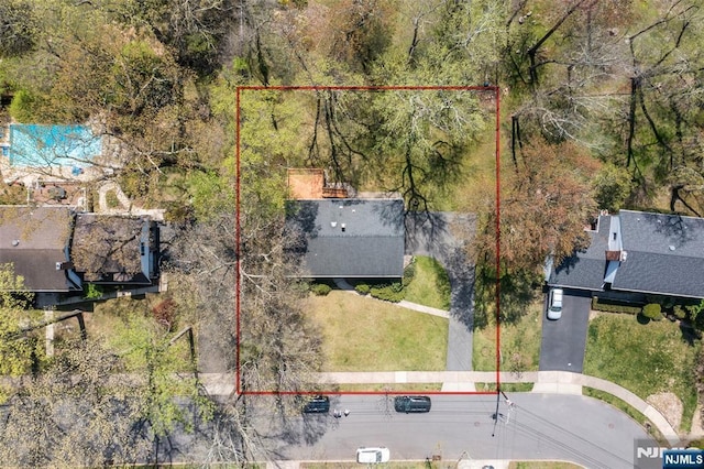 birds eye view of property