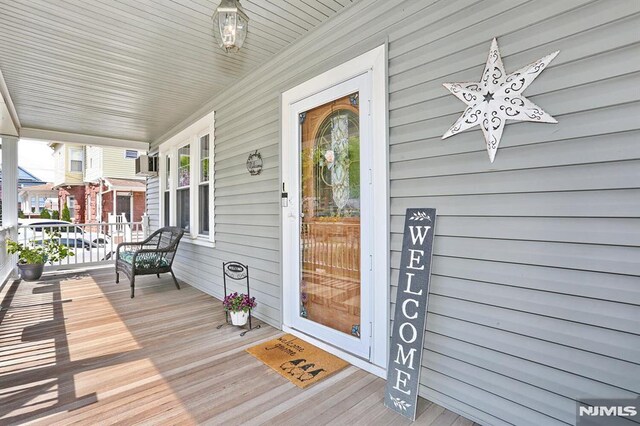 exterior space with covered porch
