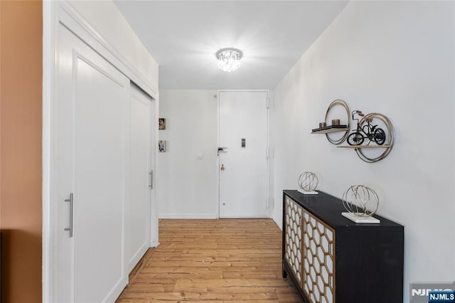 interior space with light wood-style floors