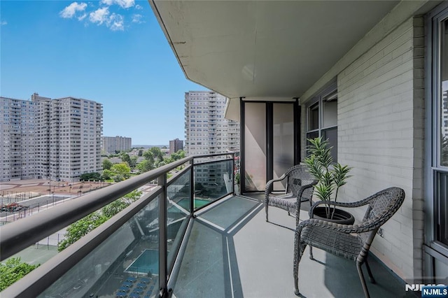 2077 Center Ave Unit 11C, Fort Lee, NJ 07024 - balcony featuring a view of city