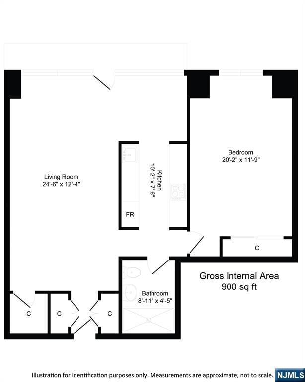 2077 Center Ave Unit 11C, Fort Lee, NJ 07024 - property floor plan