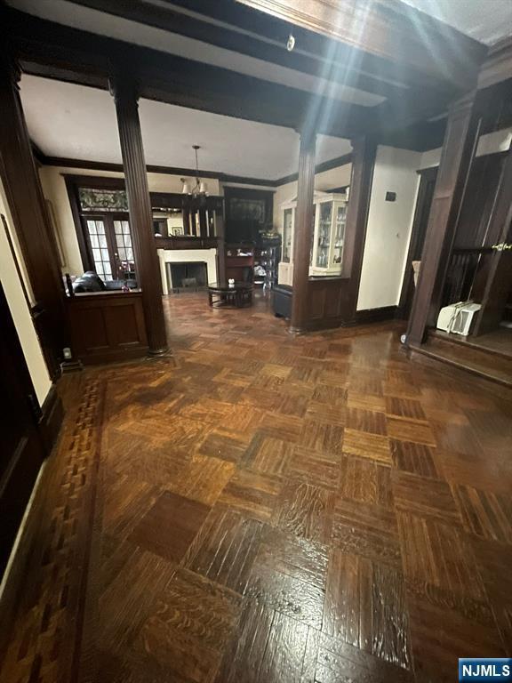 hall with baseboards