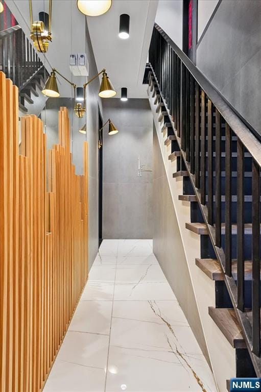 view of stairway