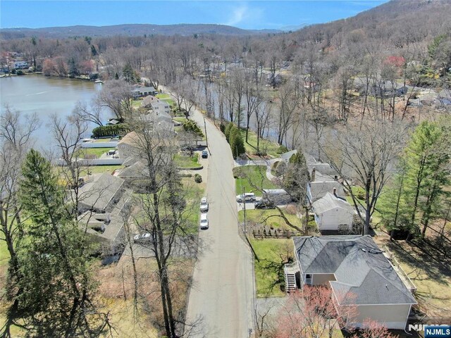 158 Lakeshore Dr, Oakland, NJ 07436 - bird's eye view featuring a water view and a view of trees