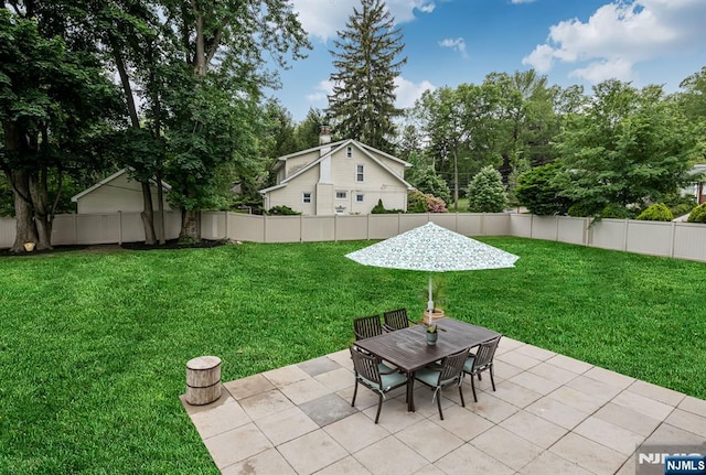 334 Durie Ave, Closter, NJ 07624 - view of patio with view of scattered trees and outdoor dining area