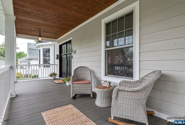 334 Durie Ave, Closter, NJ 07624 - view of wooden porch