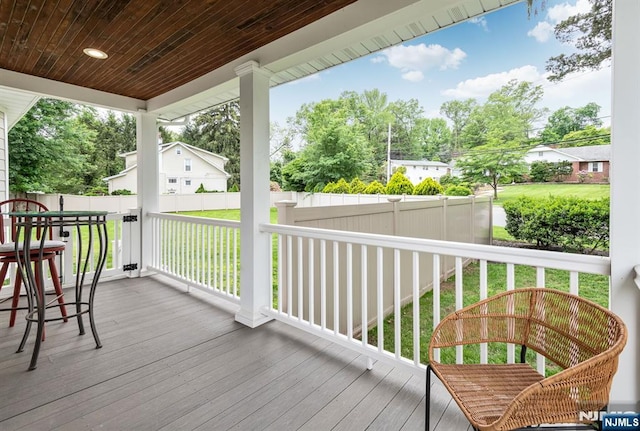 334 Durie Ave, Closter, NJ 07624 - view of wooden deck