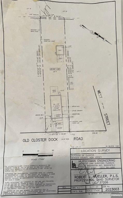 126 Closter Dock Rd, Closter, NJ 07624 - survey map / technical document