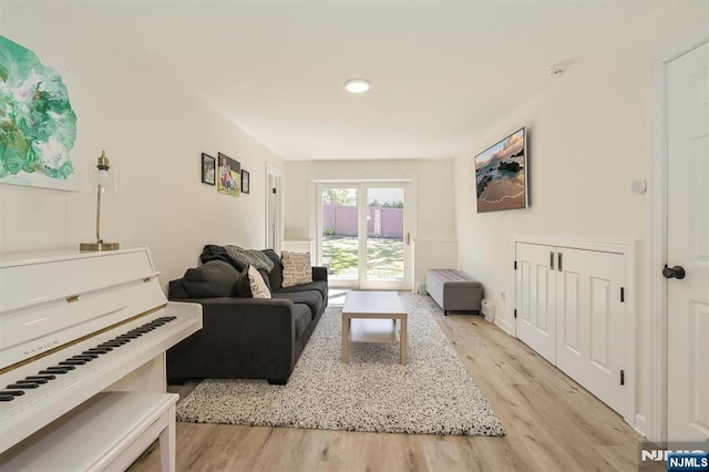 living room featuring wood finished floors