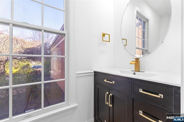 bathroom featuring vanity
