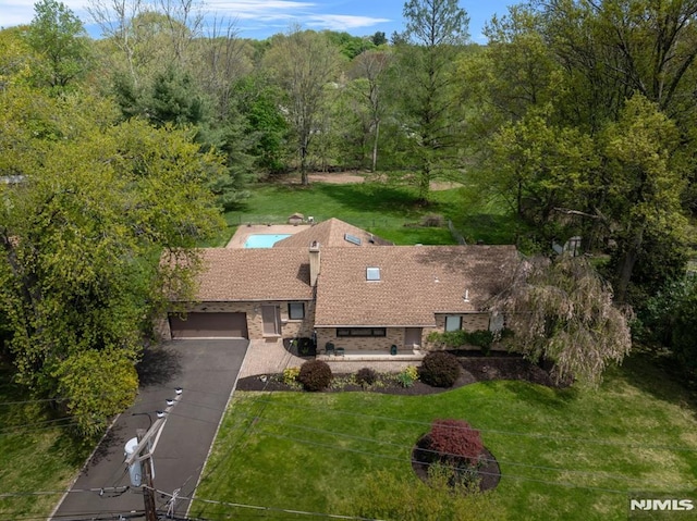 birds eye view of property
