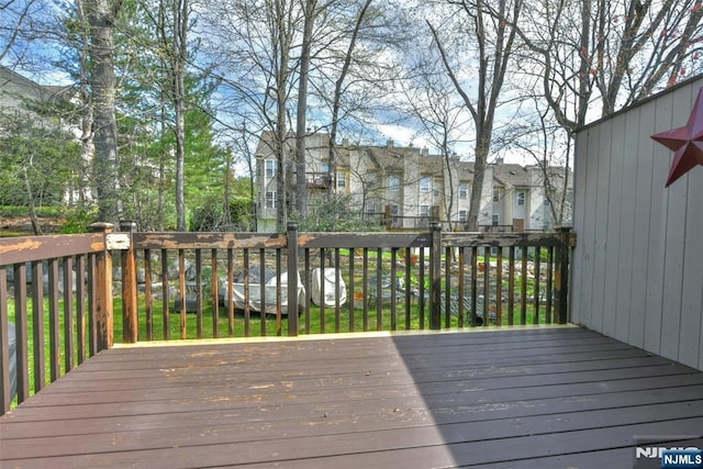 9 Peach Hill Ct, Ramsey, NJ 07446 - view of wooden terrace