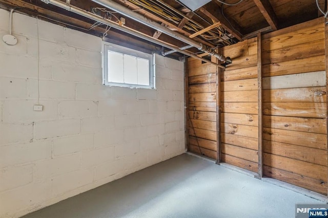 view of basement