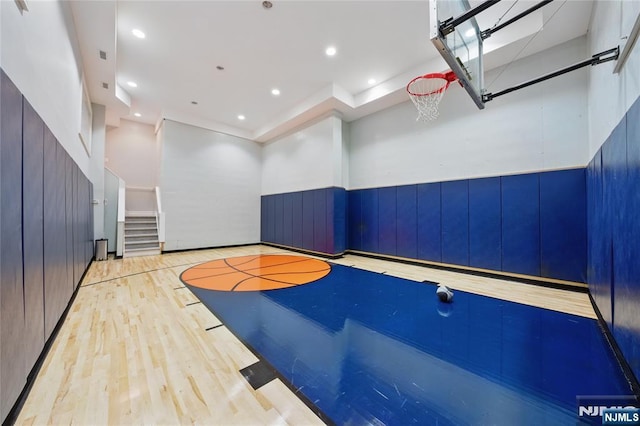 view of sport court featuring community basketball court