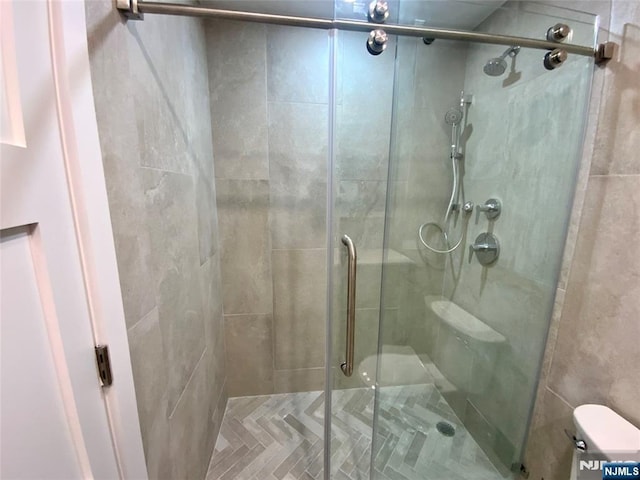 300 Winston Dr Unit 1722, Cliffside Park, NJ 07010 - full bathroom with a shower stall and toilet