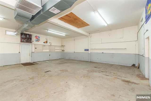 garage featuring visible vents