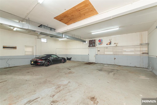 view of parking garage