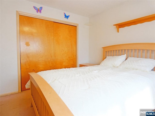 112 Heatherington Ct, Lacey, NJ 08734 - bedroom featuring a closet and light carpet