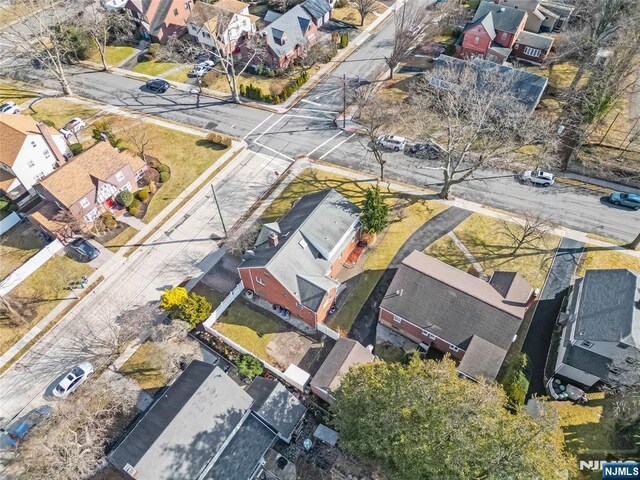 bird's eye view featuring a residential view