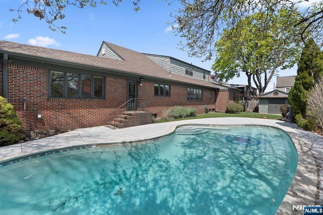 view of pool