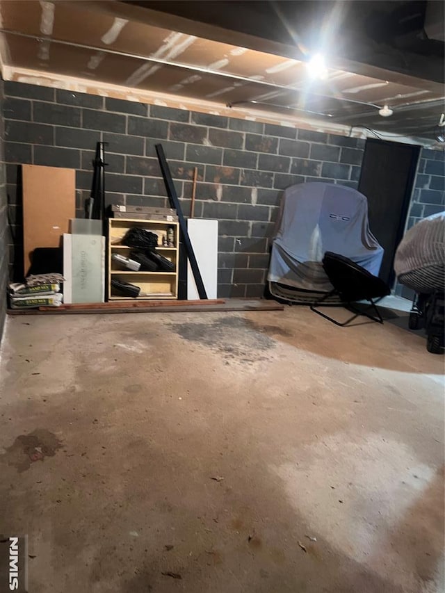 1371 Van Houten Ave Unit 1, Clifton, NJ 07013 - unfinished basement featuring concrete block wall