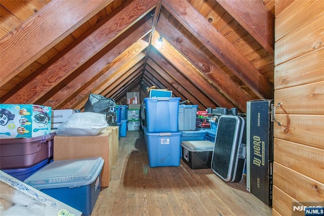 view of attic
