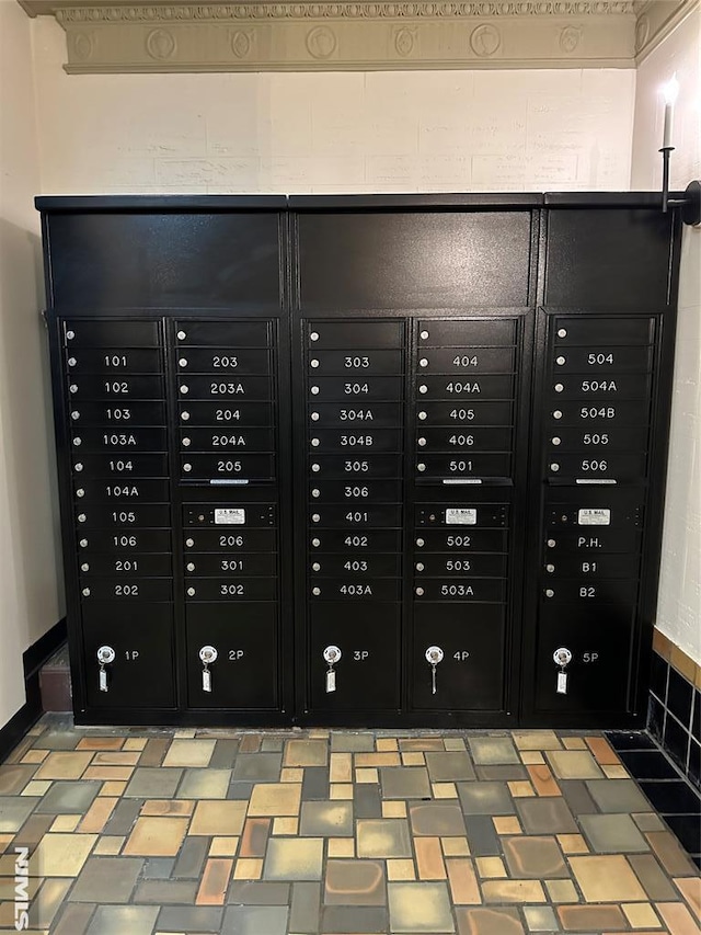 details featuring mail area