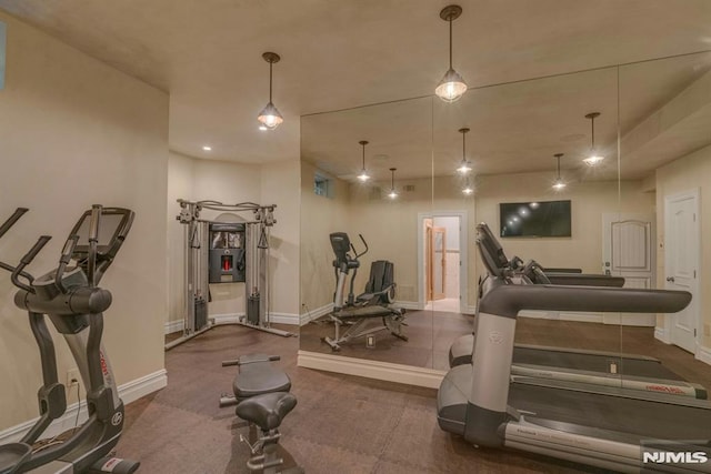 22 Nottingham Ct, Ringwood, NJ 07456 - workout area with baseboards