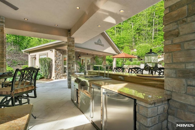 22 Nottingham Ct, Ringwood, NJ 07456 - view of patio / terrace with area for grilling