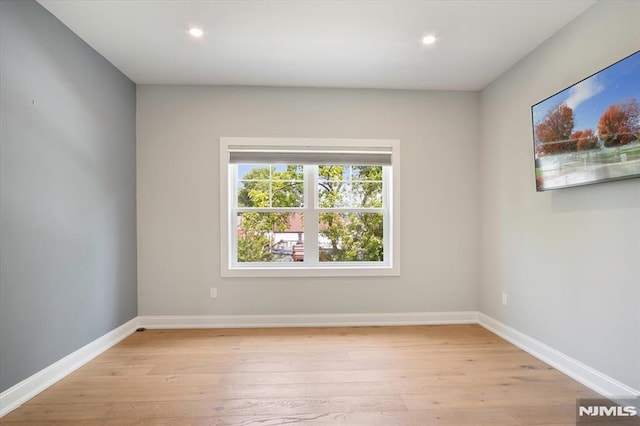 133 Graham Ter, Saddle Brook, NJ 07663 - spare room with light wood-style floors and recessed lighting