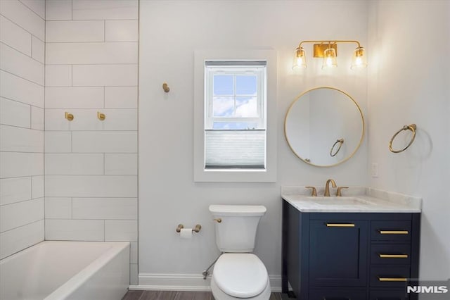 133 Graham Ter, Saddle Brook, NJ 07663 - full bath with vanity and washtub / shower combination