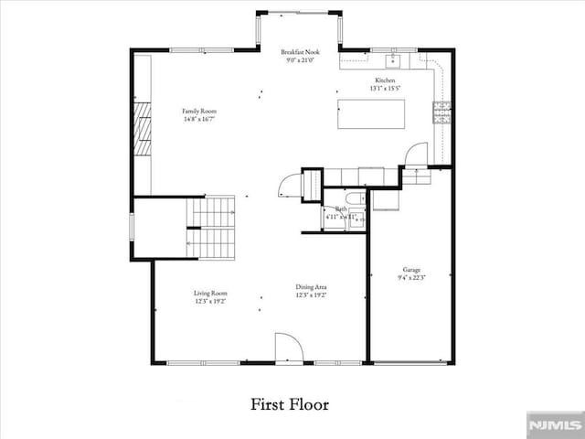 133 Graham Ter, Saddle Brook, NJ 07663 - view of floor plan / room layout