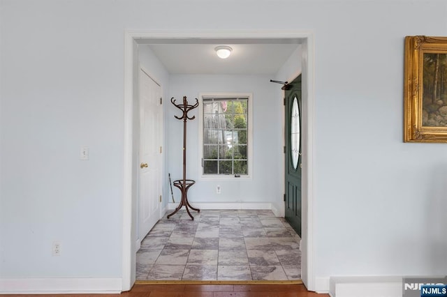 4 Colony Rd, Edgewater, NJ 07020 - interior space with baseboards and stone finish floor