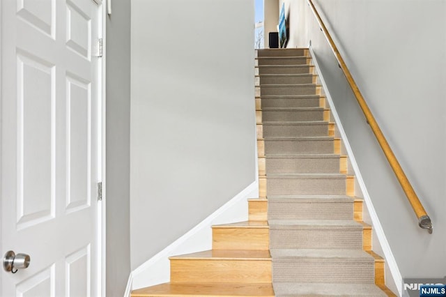 view of stairway