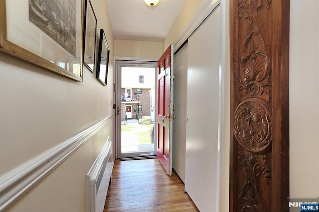 311 Grand Ave Unit 23, Englewood, NJ 07631 - entryway featuring light wood finished floors