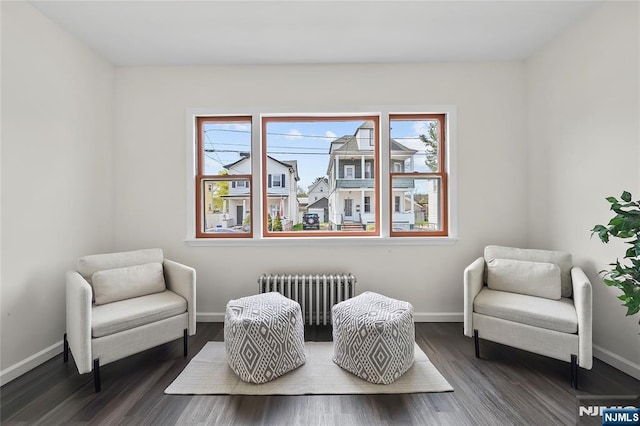 85 Anderson Ave, Wallington, NJ 07057 - sitting room with radiator heating unit, baseboards, and healthy amount of natural light