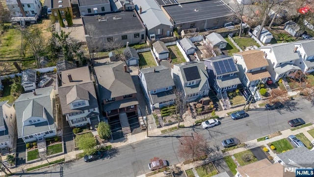 bird's eye view with a residential view