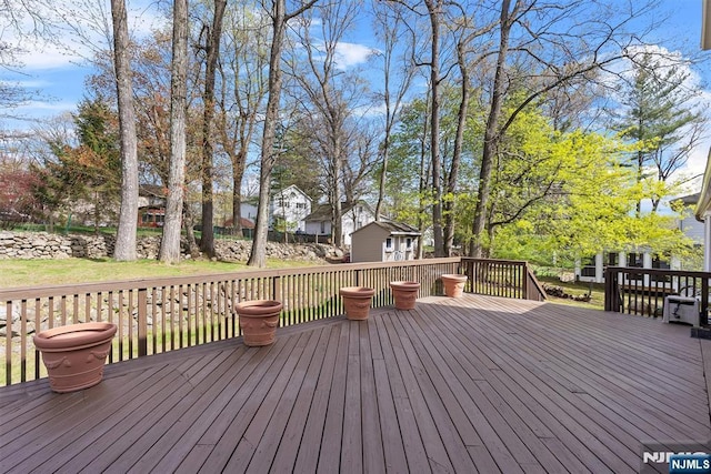 view of wooden terrace