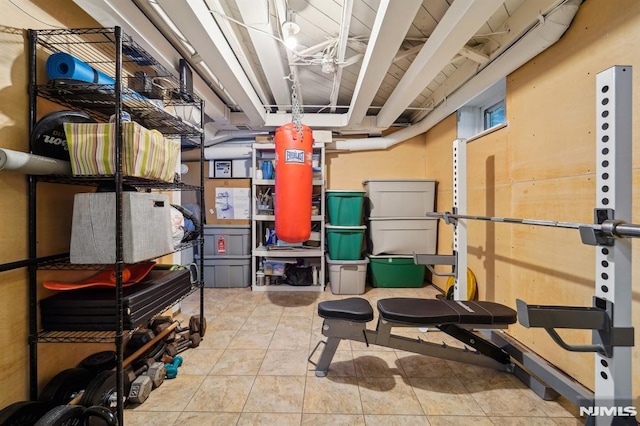view of storage room